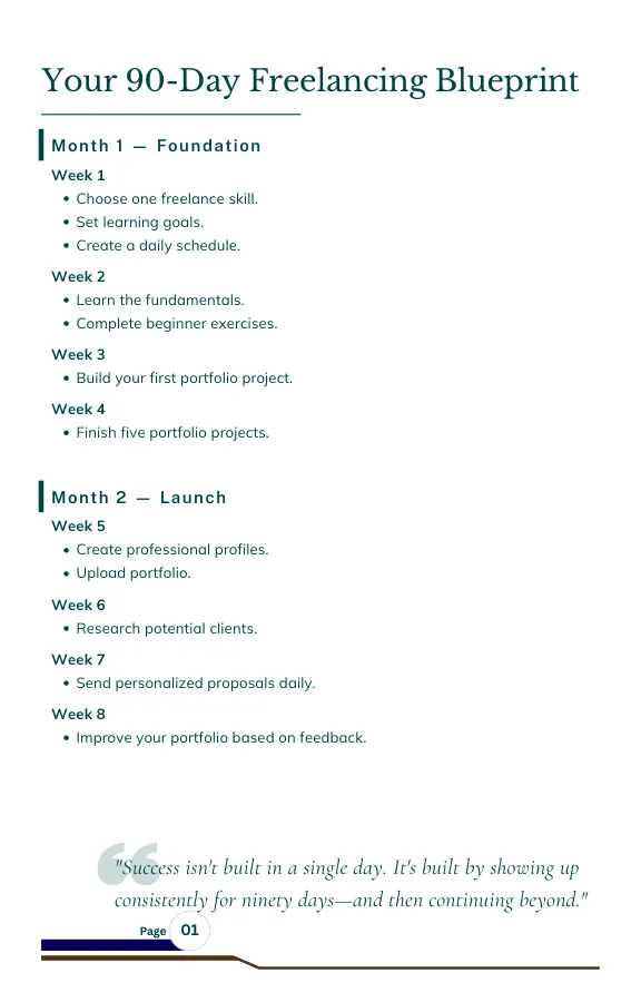 eBook 90 day action plan preview page